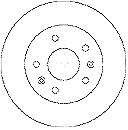 MAPCO Тормозной диск 15598