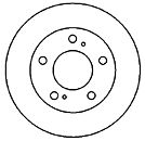 MAPCO Bremžu diski 45504