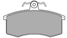 MAPCO Комплект тормозных колодок, дисковый тормоз 6245