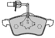 MAPCO Комплект тормозных колодок, дисковый тормоз 6551