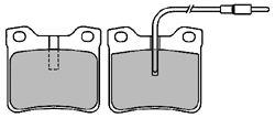 MAPCO Комплект тормозных колодок, дисковый тормоз 6587
