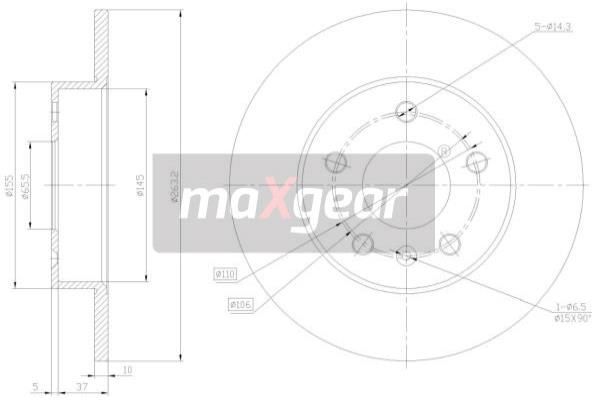 MAXGEAR Bremžu diski 19-0792MAX