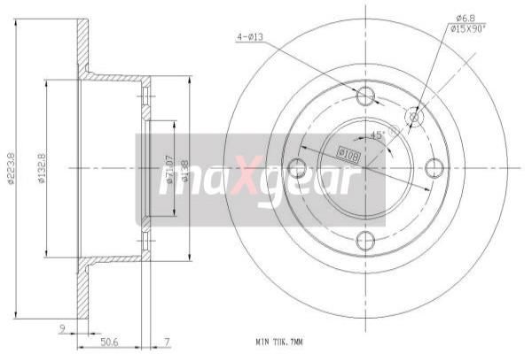 MAXGEAR Bremžu diski 19-0978