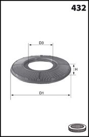 MECAFILTER Воздушный фильтр EL3773