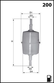 MECAFILTER Топливный фильтр ELE6022
