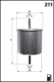 MECAFILTER Degvielas filtrs ELE6044