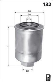 MECAFILTER Топливный фильтр ELG5229