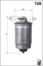 MECAFILTER Топливный фильтр ELG5240