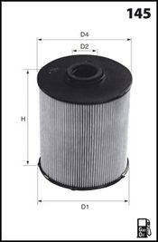 MECAFILTER Топливный фильтр ELG5259