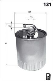 MECAFILTER Топливный фильтр ELG5282
