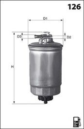 MECAFILTER Топливный фильтр ELG5334