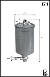 MECAFILTER Degvielas filtrs ELG5338