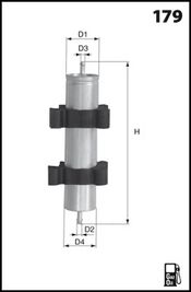 MECAFILTER Degvielas filtrs ELG5361