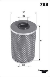 MECAFILTER Eļļas filtrs ELH4202