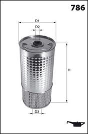 MECAFILTER Масляный фильтр ELH4252