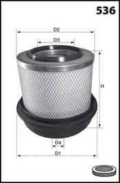 MECAFILTER Воздушный фильтр FA3417