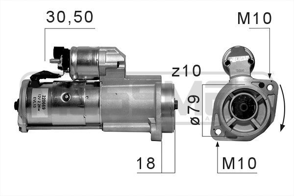 MESSMER Starteris 220669