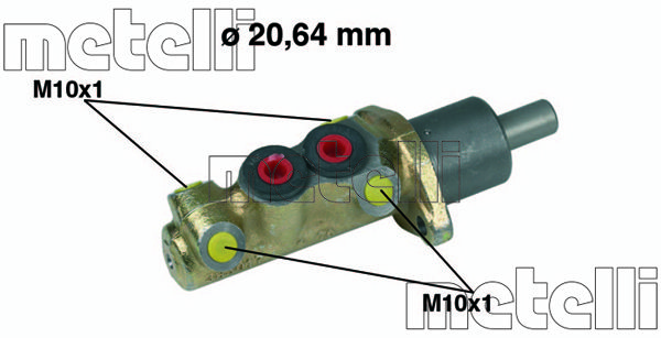 METELLI Galvenais bremžu cilindrs 05-0039