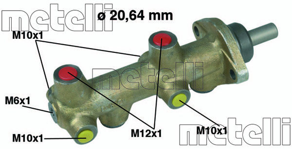 METELLI Galvenais bremžu cilindrs 05-0043