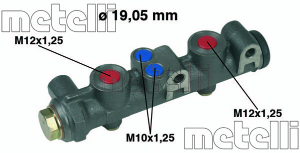 METELLI Galvenais bremžu cilindrs 05-0093