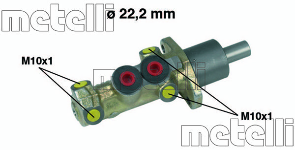 METELLI Главный тормозной цилиндр 05-0198