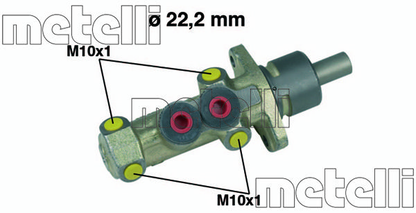 METELLI Galvenais bremžu cilindrs 05-0206