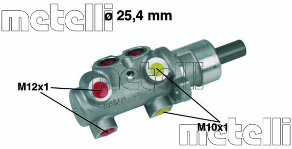 METELLI Galvenais bremžu cilindrs 05-0268