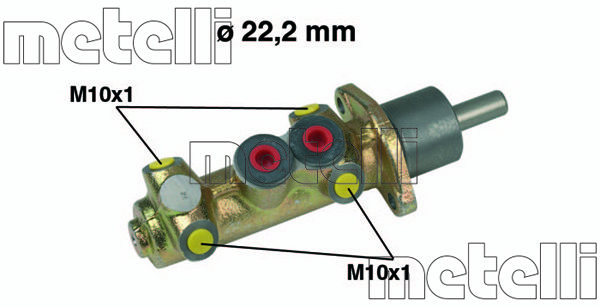 METELLI Главный тормозной цилиндр 05-0350