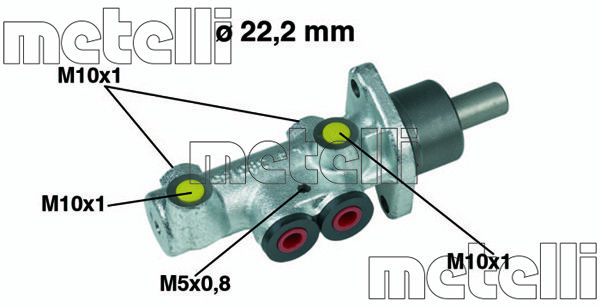 METELLI Galvenais bremžu cilindrs 05-0353