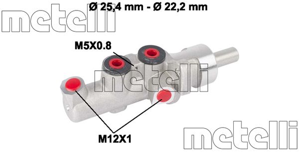 METELLI Главный тормозной цилиндр 05-0662