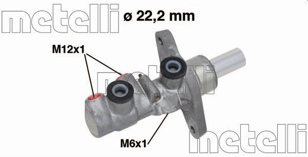 METELLI Galvenais bremžu cilindrs 05-0743