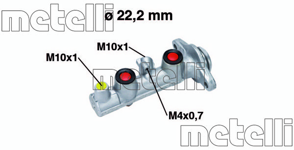 METELLI Главный тормозной цилиндр 05-0765