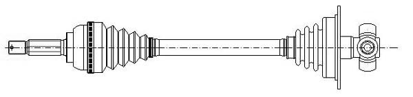 METELLI Piedziņas vārpsta 17-1243