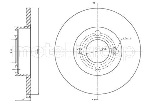 METELLI Тормозной диск 23-0062