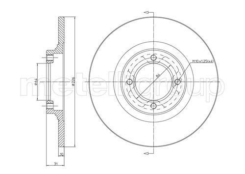 METELLI Тормозной диск 23-0149