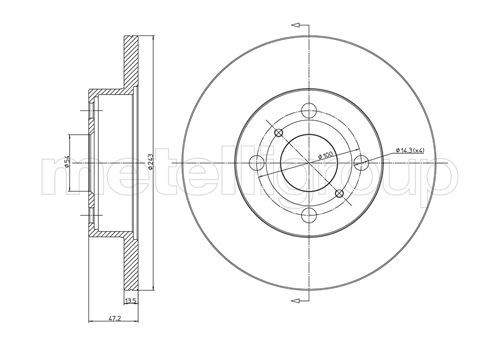 METELLI Тормозной диск 23-0222