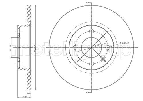 METELLI Тормозной диск 23-0260