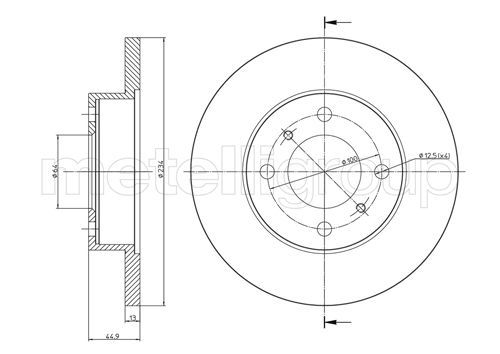 METELLI Тормозной диск 23-0478