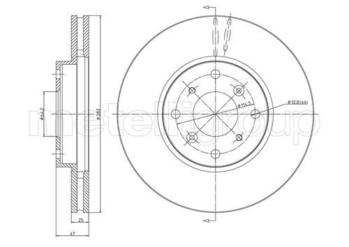 METELLI Тормозной диск 23-0582