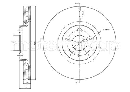 METELLI Тормозной диск 23-0615C