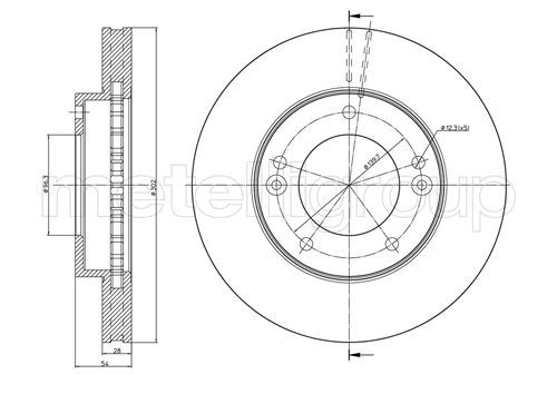 METELLI Тормозной диск 23-0776C