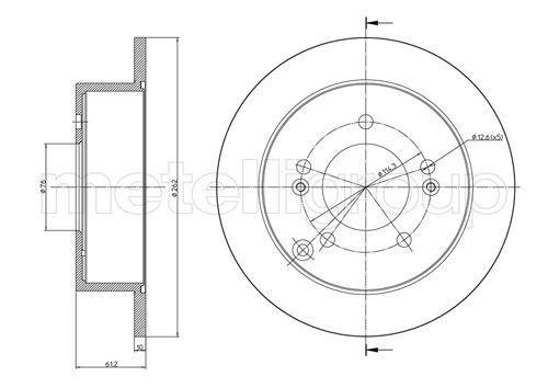 METELLI Тормозной диск 23-0869C