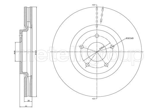 METELLI Тормозной диск 23-1323C