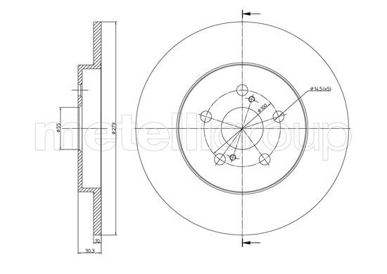 METELLI Тормозной диск 23-1471C