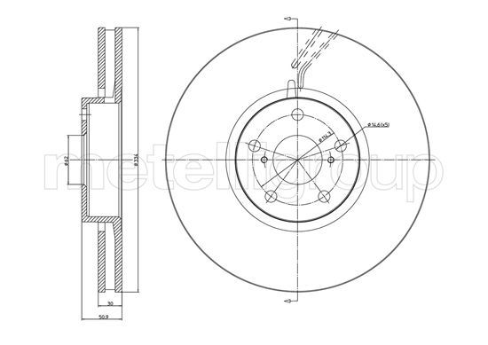 METELLI Тормозной диск 23-1728C