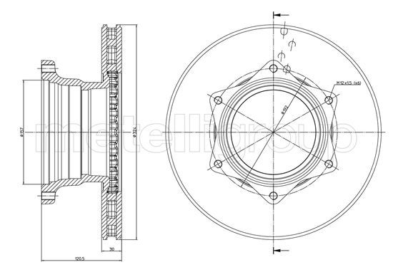 METELLI Тормозной диск 23-1729