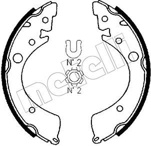 METELLI Комплект тормозных колодок 53-0151