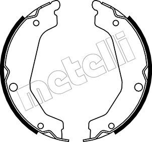 METELLI Комплект тормозных колодок, стояночная тормозная с 53-0183