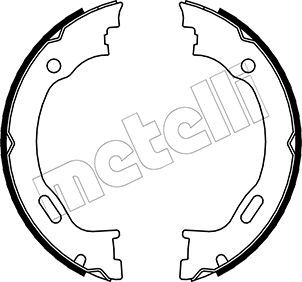 METELLI Комплект тормозных колодок, стояночная тормозная с 53-0242