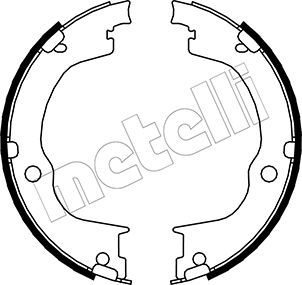 METELLI Комплект тормозных колодок, стояночная тормозная с 53-0317